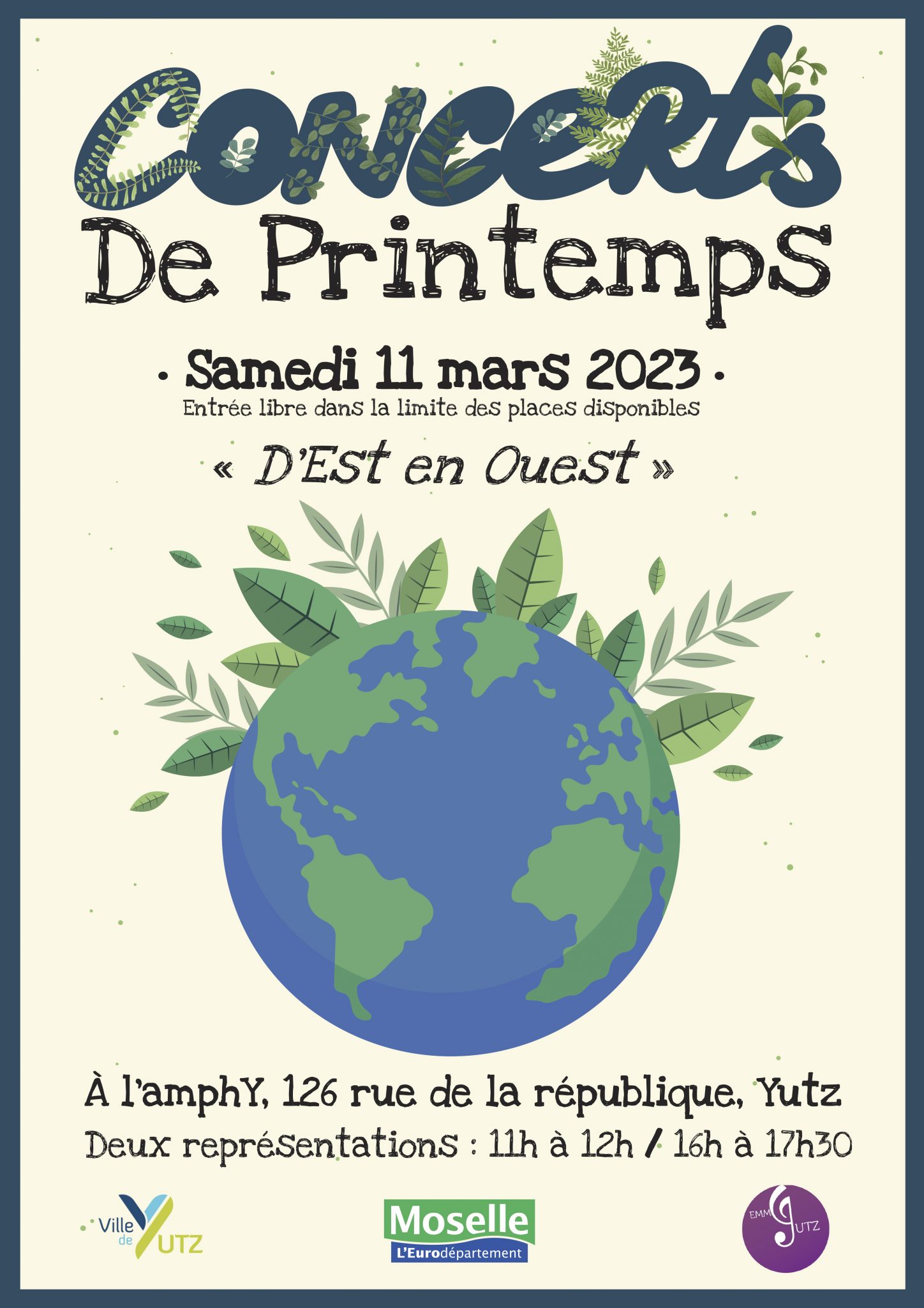 Concerts de printemps « D’Est en Ouest » - Ville de Yutz